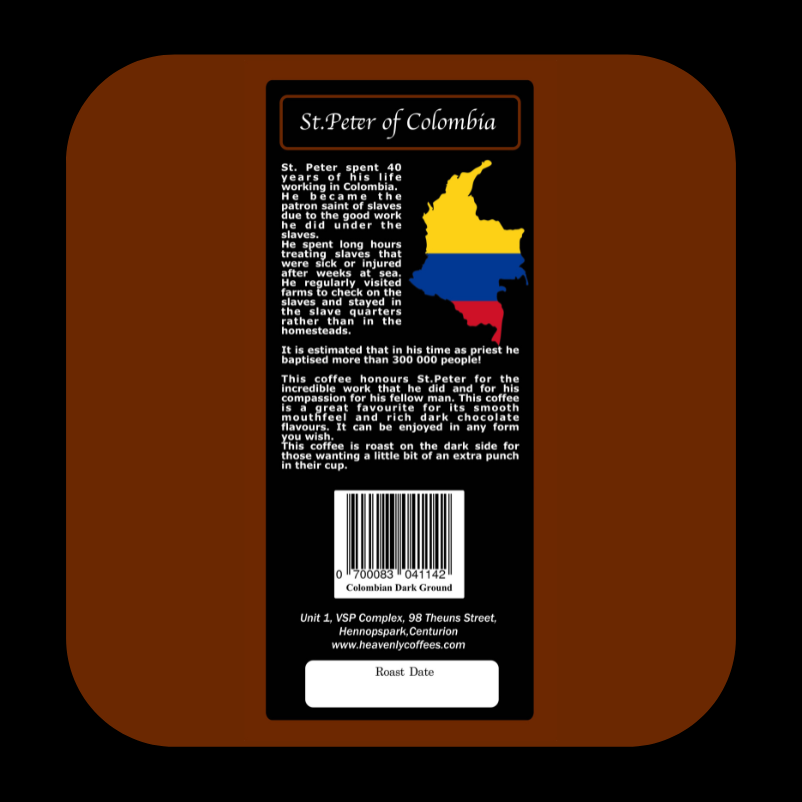 St. Peter of Colombia Dark Roast Coffee - Heavenly Coffees