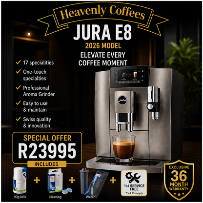 Jura E8 - Heavenly Coffees