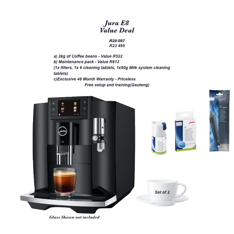 Jura E8 Value Combo-(4 yr warranty) - Heavenly Coffees