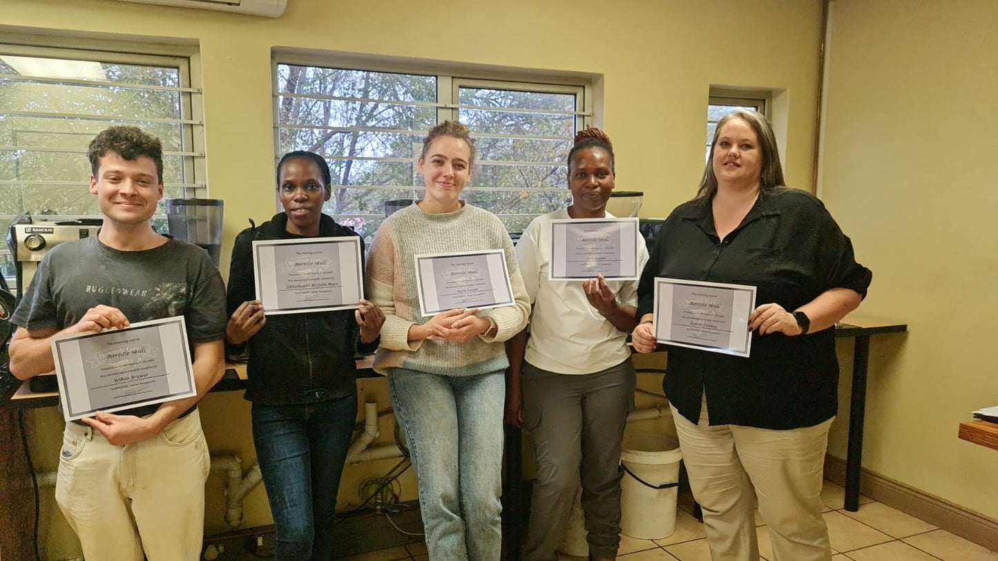 Barista skills training course