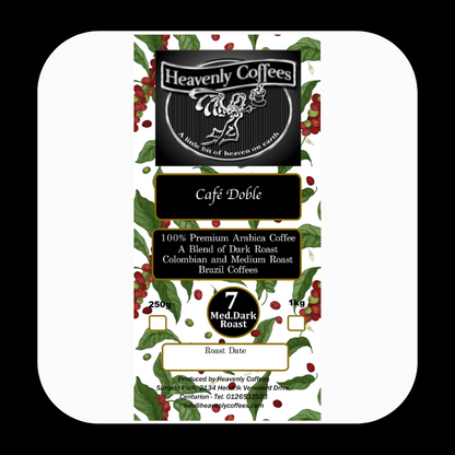 Café Doble Medium Dark Roasted Coffee - Heavenly Coffees